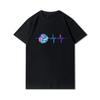Plus Size Printed Men T Shirts O-Neck Volleyball Heartbeat Volleyball Player Short-Sleeves Tops