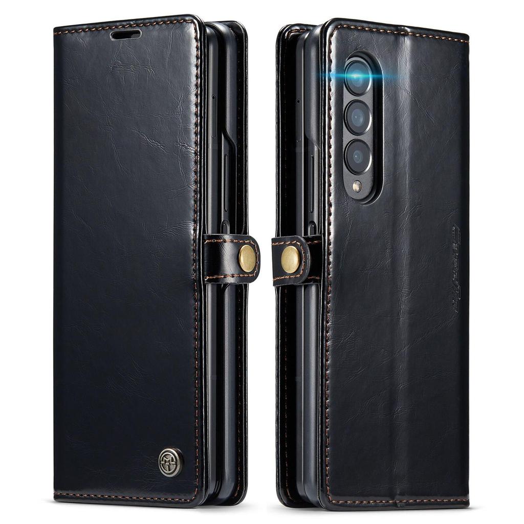 Кожаный чехол-кошелек в стиле ретро для Samsung Galaxy Z Fold 4 3 5 GZ Flip 3 4 5, роскошный магнитный держатель для карт, универсальный защитный чехол-бумажник для телефона