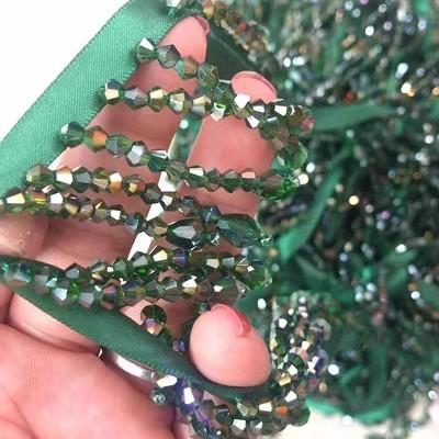 Кристальный кулон Кружевная отделка с бусинами Бахрома-кисточка DIY Свадебное платье Одежда Сцена Дом Штора Бахрома Головной убор Декоративный