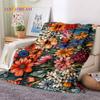 Dream Sun Flowers Nordic Daisy Soft Blankets,Keep Warm Throw Blanket Comfortable Blanket for Picnic Beds Sofa Home Bedroom Gift