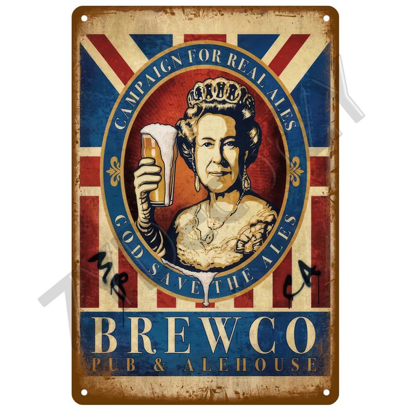 Beer Tin Sign Retro Wall Plaque Art Club Pub Bar Poster Home Decor Metal Sign Wall Decorations Vintage Cafe Mural Plate Brand