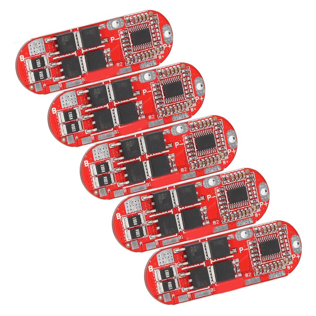 5Pcs Lithium Battery Protection Board Charge Discharge Module 1‑5S 3.7V 20A for Ternary Cell