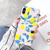 Чехол для телефона с лимонным летним фруктовым желтым узором для iPhone 14 13 12 11 XS X 8 7 6 Plus Mini Pro Max SE 2022 Мягкая черная накладка для телефона