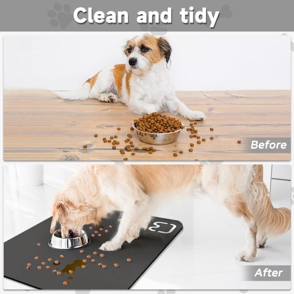 Pet Feeding Pad Can Be Washed Repeatedly Cat and Dog Pad,Absorbent Non-slip Rest Sleeping Pad