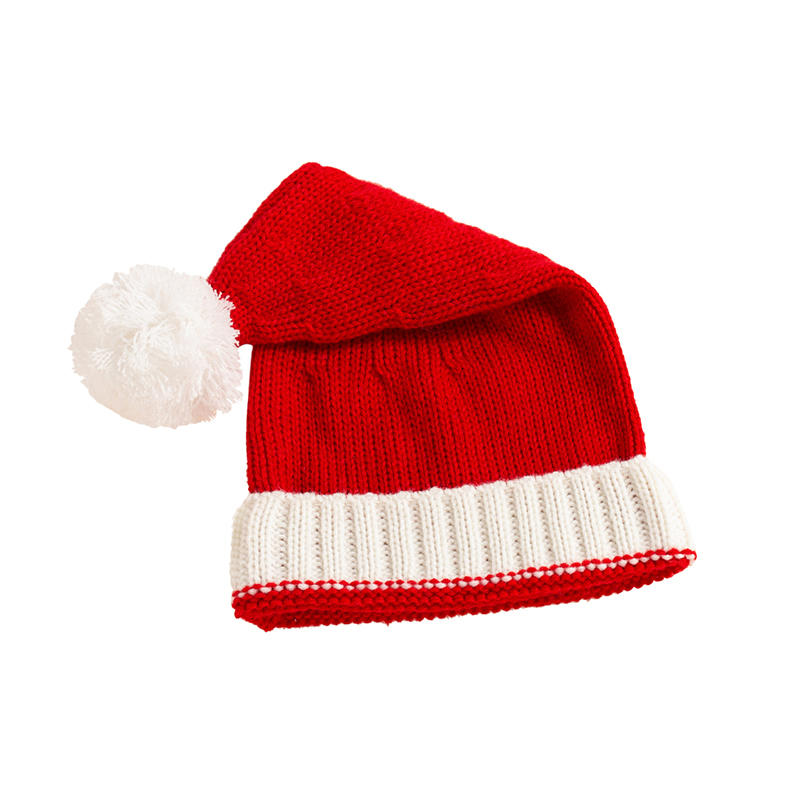Cute Women Winter Hat Christmas Family Kids Adults Santa's Knit Soft Beanie Skull Cap for Christmas Party Supply