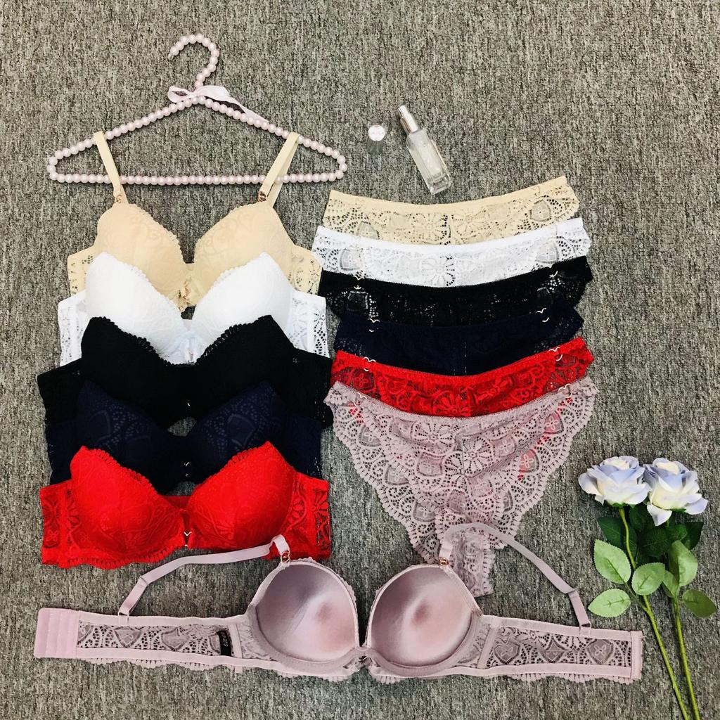 European and American lace sexy steel ring bra gathering adjustment type closed breast underwear women's thin bra