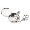 Pocket Ashtray Mini Stainless Steel Vehicle Cigarette Ashtray Portable Ashtray with Key Chain