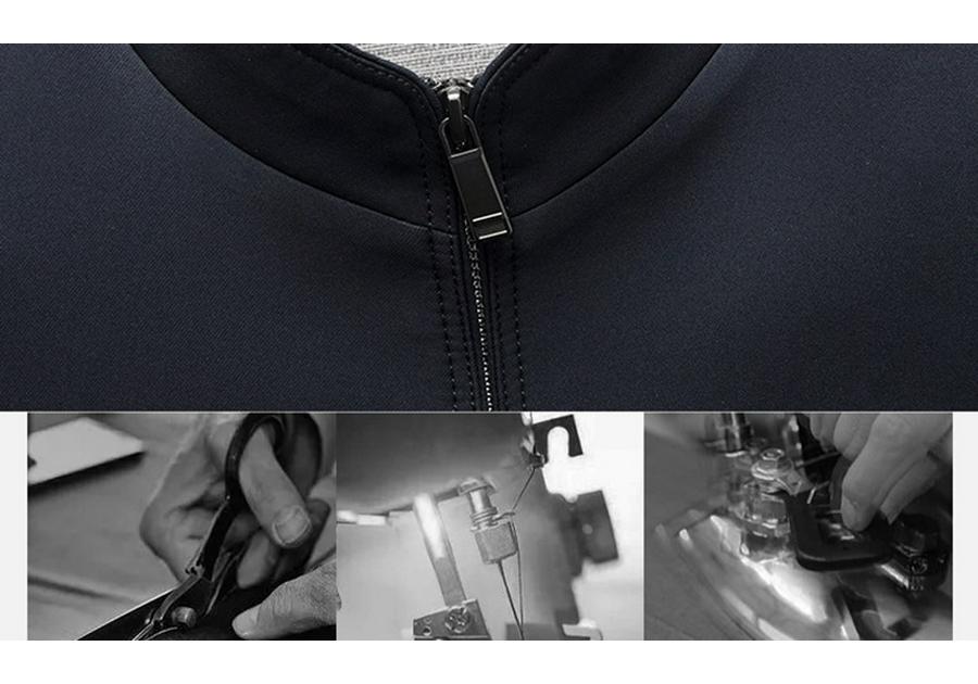 Men's Spring & Autumn Stand Collar Business Casual Jacket - Lightweight, Loose Fit for Middle-aged Dads