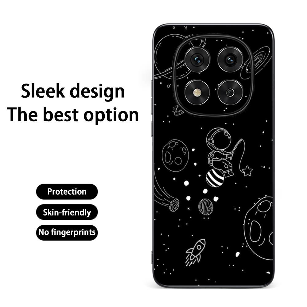 Модный дизайн с узором «Звездное небо» Чехол для телефона Для Redmi Note 14 13 12 11 Pro Plus S 5G 14C A3 Мягкий черный чехол для телефона