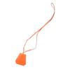 Great HERMES Necklace Margiela-era large clochette with key ring Orange leather Used
