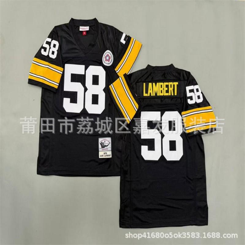 Pittsburgh Steelers Retro NFL Football Jersey Men Cotton Team Sport Uniform Fan Wear