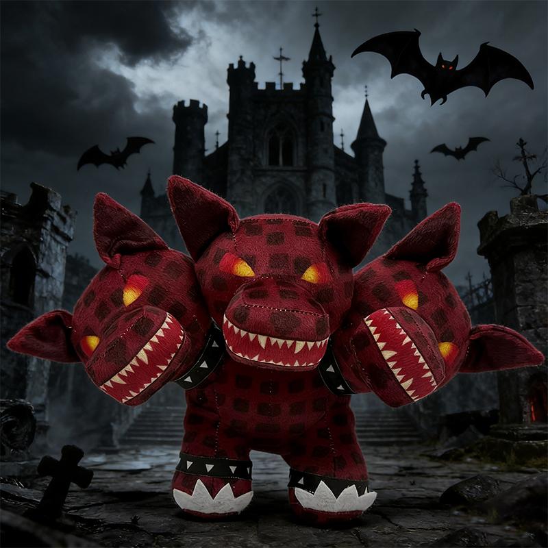 18cm Red Triceratops Plush Toy Soft Cartoon Anime Stuffed Animal Pillow Cute Dinosaur Doll Gift for Kids