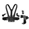 NEW Adjustable Phone Clip Holder With Chest Strap Fixation Bracket for Sport Camera Mobile Phone Camera Black Holder Accessory