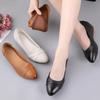 Women Classic Round Toe High Quality Spring Slip On Square Heel Shoes Lady Casual Comfort Spring Summer Red Heel Pumps