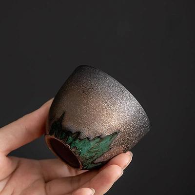 Керамическая чашка для чая ручной работы, керамическая миска, чашка для эспрессо, керамическая кофейная чашка, чашка для послеобеденного чая, кофейная чашка, 1 шт.