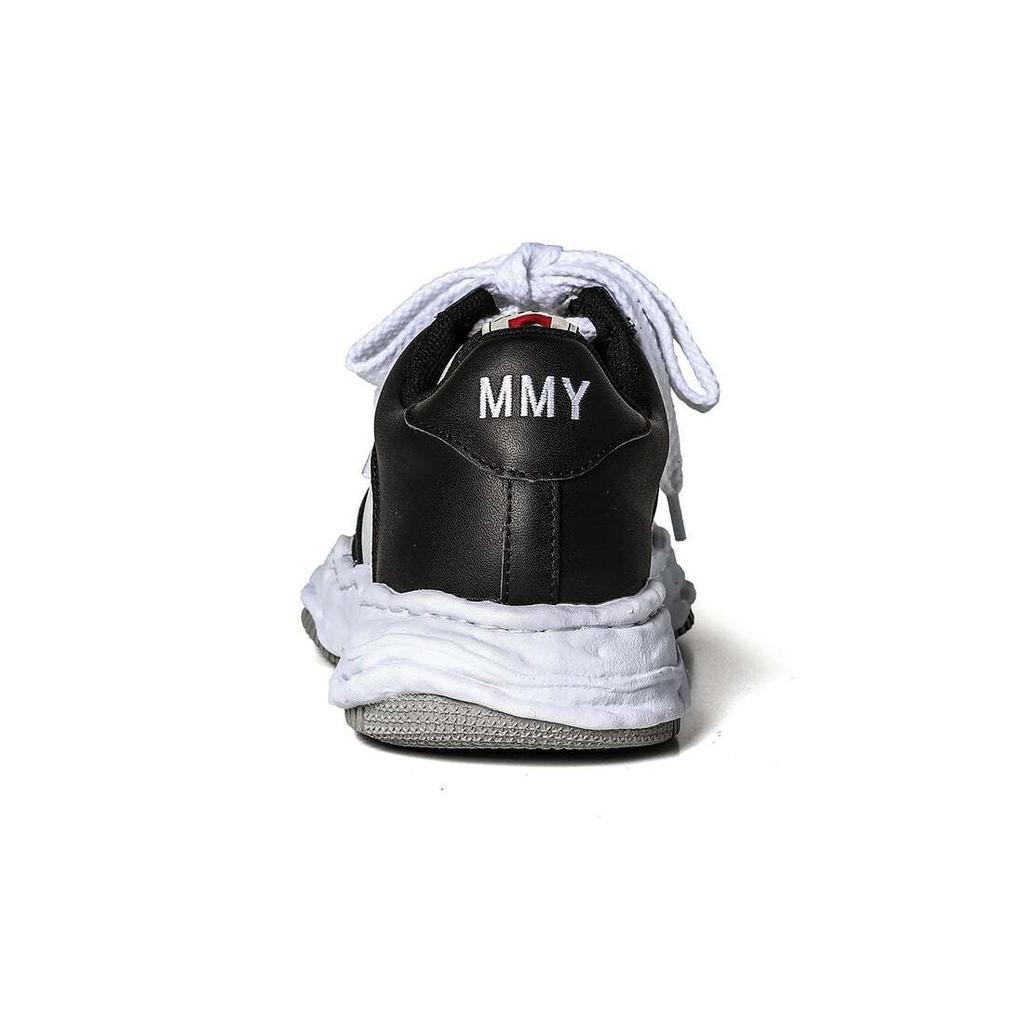 A08FW706-черный/белый Maison MIHARA YASUHIRO WAYNE OG Подошва Кожа Низкие(Мужской)