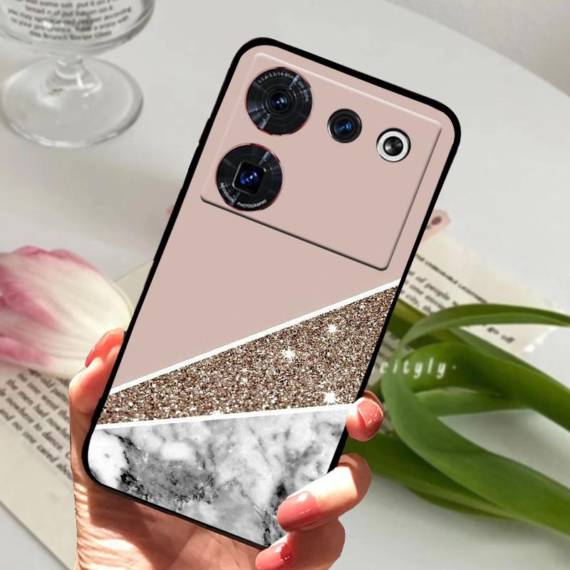 Чехол для ZTE nubia Z50 Ultra, чехол, мягкая печать, силикон, ТПУ, черный бампер, крышка для задней панели телефона ZTE nubia Z60 Ultra, Coque z50Ultra