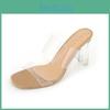 Slippers Women Clear Heels Sandals Summer Shoes Woman Transparent High Pumps Wedding Jelly High Heels