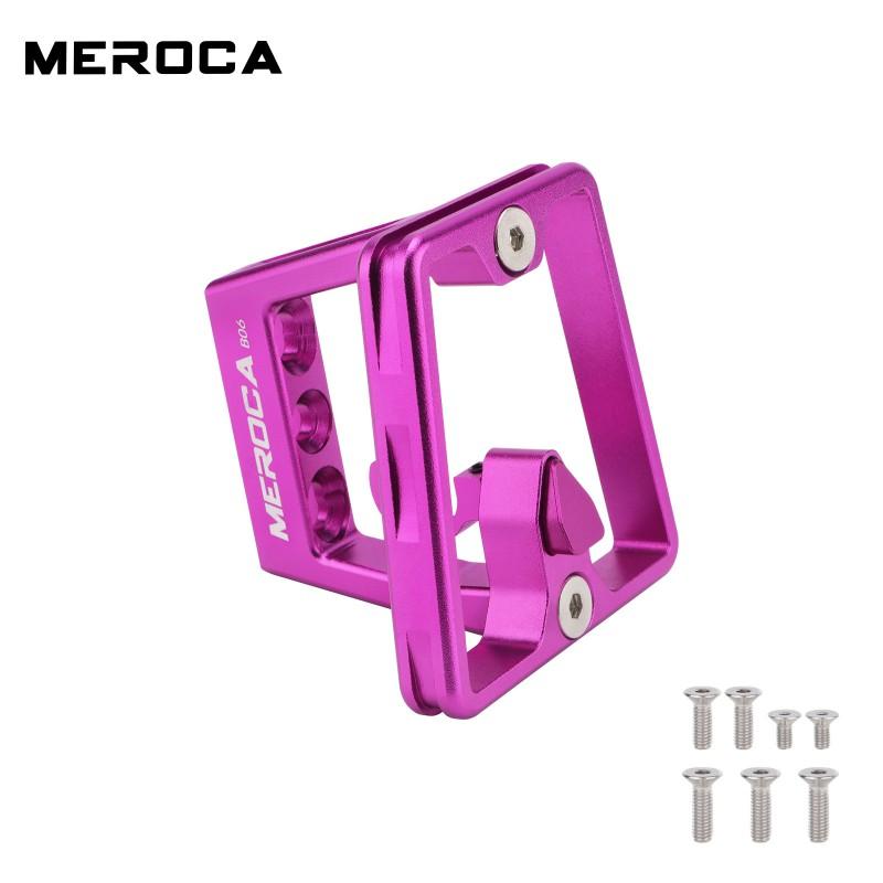 MEROCA Aluminum Front Rack Mount Brompton Folding Bike Three-Hole Nose Design Portable Handle Installation