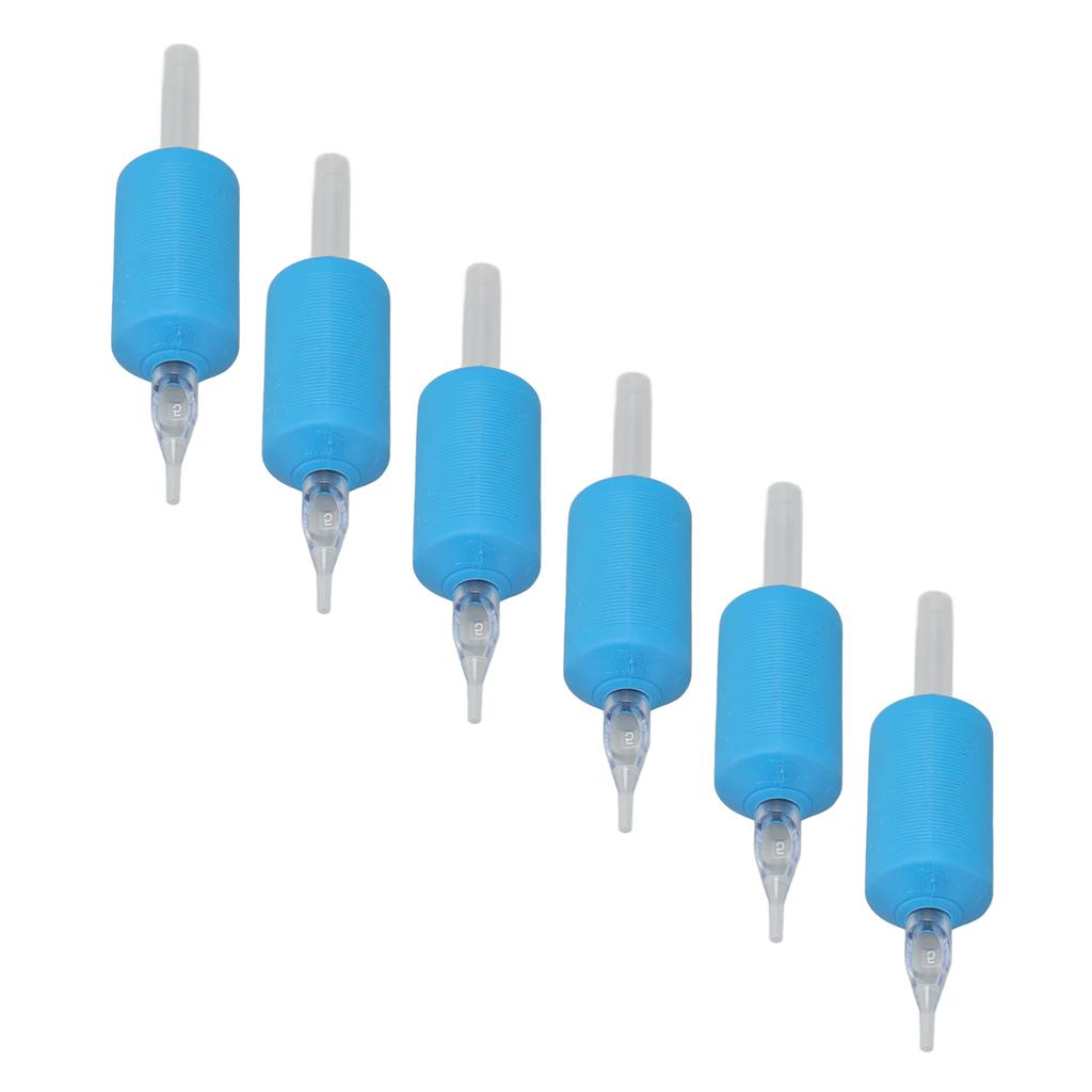 20pcs Disposable Tattoo Handle Grip Silicone Prevent Slip Tattoo Machine Grips for 5RT Needle Blue