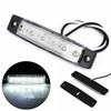 White 12V 6 LED Side Marker Light For Trailer Truck Boat BUS Indicator RV Lamp Side Marker Light Car Accessories