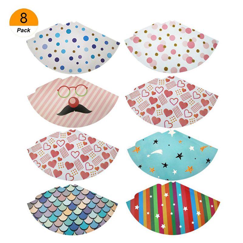 ABWR-32Pcs Paper Gold Foil Happy Birthday Party Cone Hats For Adults And Kids Party Decoration