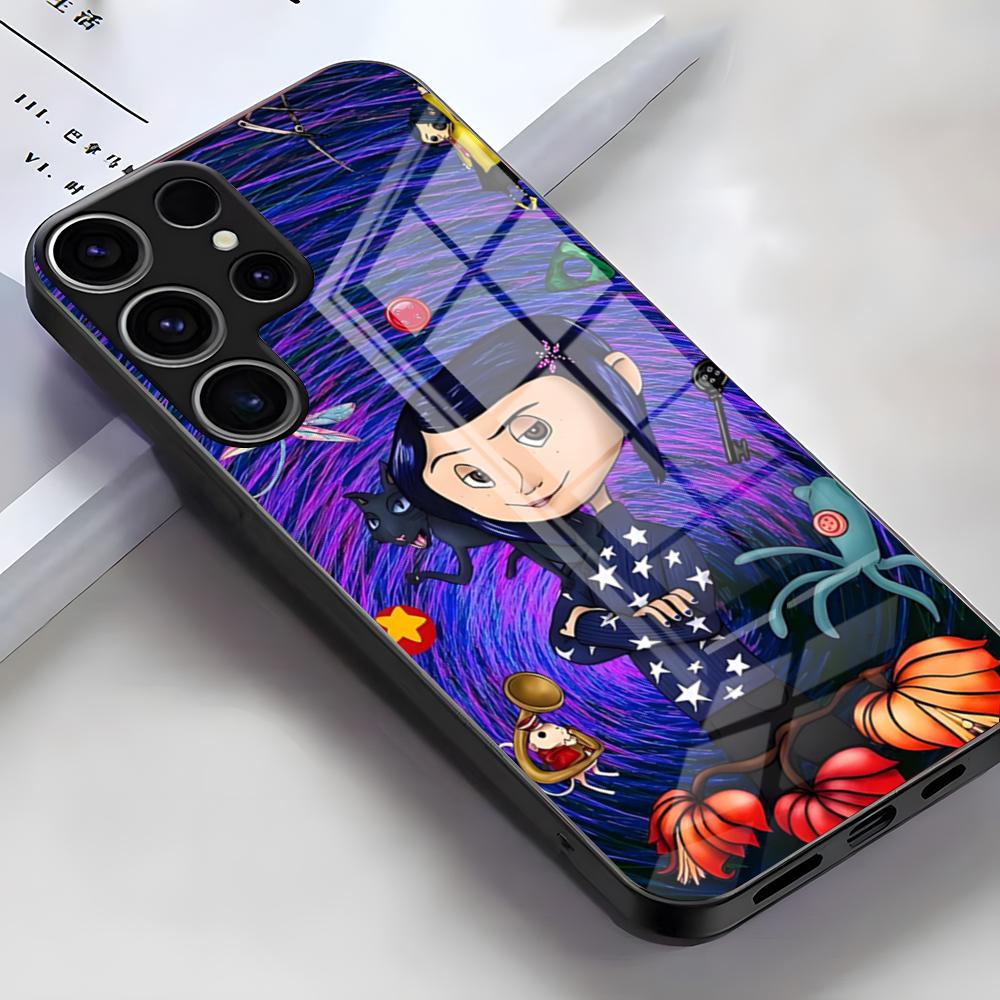 Anime Hot C-Coraline Phone Case For Samsung S26 S25 Edge Ultra S23 S22 S21 S20 Ultra Plus S24 Fe A54 A53 A25 Glass Cover