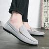 Модная мужская повседневная обувь для ленивых Низкий вырез Дышащие балетки Трендовая универсальная обувь с круглым носком Легкая нескользящая Мужская обувь Homme Zapatos