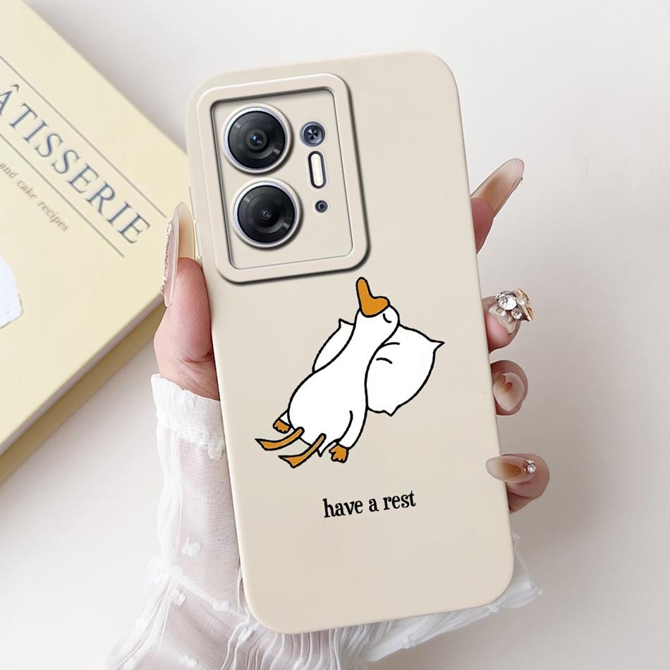 For Infinix Hot 30 5G Cute Panda Rabbit Cartoon Phone Case For Infinix Hot30 5G X6832 Soft Silicone Shockproof Cases