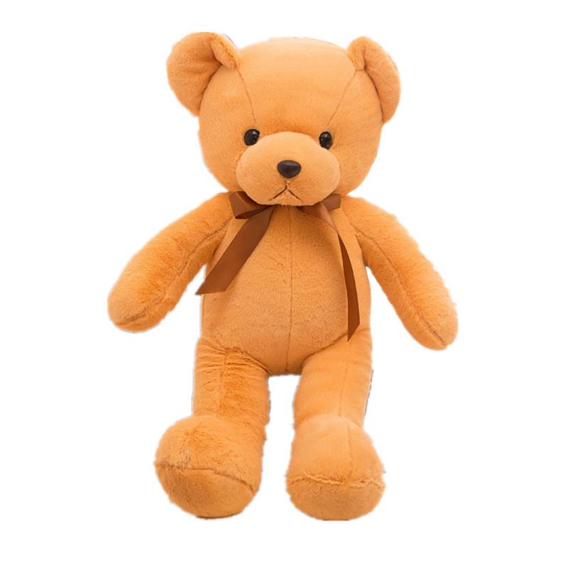 35cm Bear Teddy With Colored Bow Tie Plush Toy Stuffed Animal Doll Kids Gifts