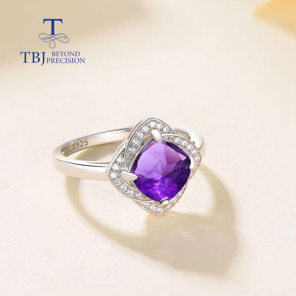 100% натуральный африканский аметист, подушка, небесно-голубой топаз, ювелирный комплект, кольцо, серьги, подвеска из стерлингового серебра 925 пробы для женщин