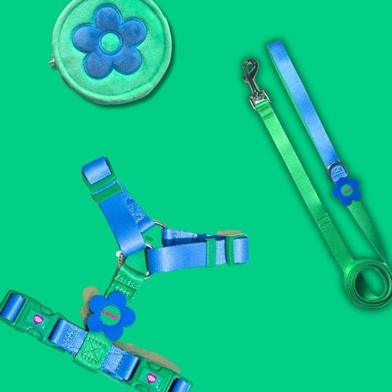 TOOF Flower Logo H Harness l Blue Green