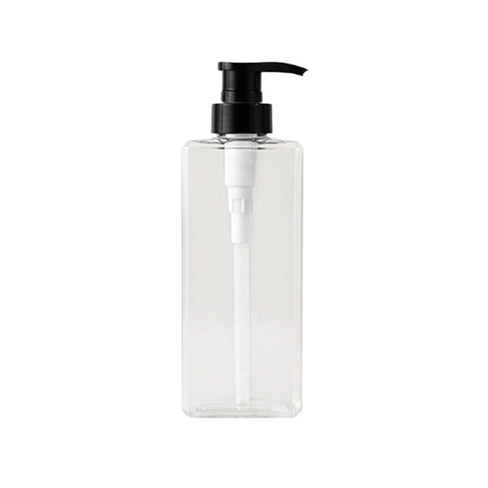 400/500ml Soap Dispensers Empty Square Design Lotion Pump Bottle Press Type Refillable Shampoo Sub-bottling Travel Shower Use