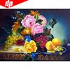 Diamond Painting Round Stones Flowers Diamond Embroidery Flower Hobby And Handicraft Pictures