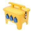 Power Distribution Box 16A Water Proof Portable Electrical Box with 6 Outlets for Construction Site Yard Garden