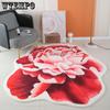 Необычный плюшевый коврик для гостиной, современные скандинавские ковры для спальни, моющийся нескользящий коврик в форме цветка, декоративный ковер для гостиной