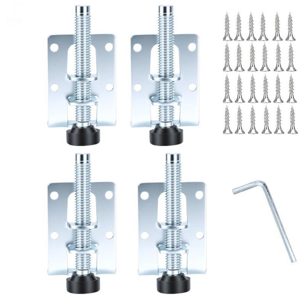 4pcs L Shape Furniture Leveler Legs Adjustable Height Chair Side Bracket Home