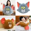 Tom And Jerry Cartoon Plush Cushion Pillow For Relaxation And Bedroom Decor