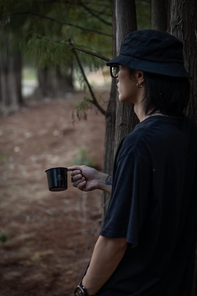 CAMPING MOON Solo Mug M Camping Mugs, Black, 2-Piece Set, 210ml SOLO MUG BKS-190-2P