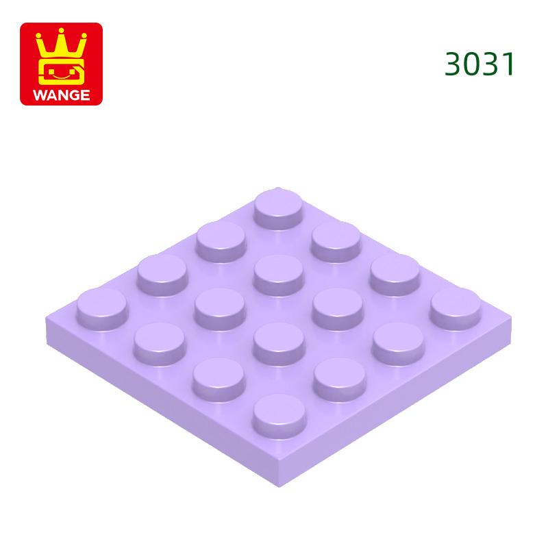 Нетоксичные 44 шт./лот 3031 4x4 Строительные блоки Аксессуары Moc Совместимые с Кирпичами DIY Образовательные Игрушки Для Детей Подарочная Коробка