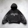 Американский Y2K новый модный тренд флисовая подбитая толстовка с капюшоном на молнии женская уличная хип-хоп джокер свободная толстовка пара повседневная панк толстовка