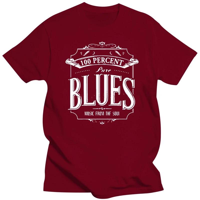 100 Percent Pure Blues Music T Shirt For Dropshipping Summer Short Sleeve Cotton Plus Size Custom Team Tee 4Xl 5Xl 6Xl