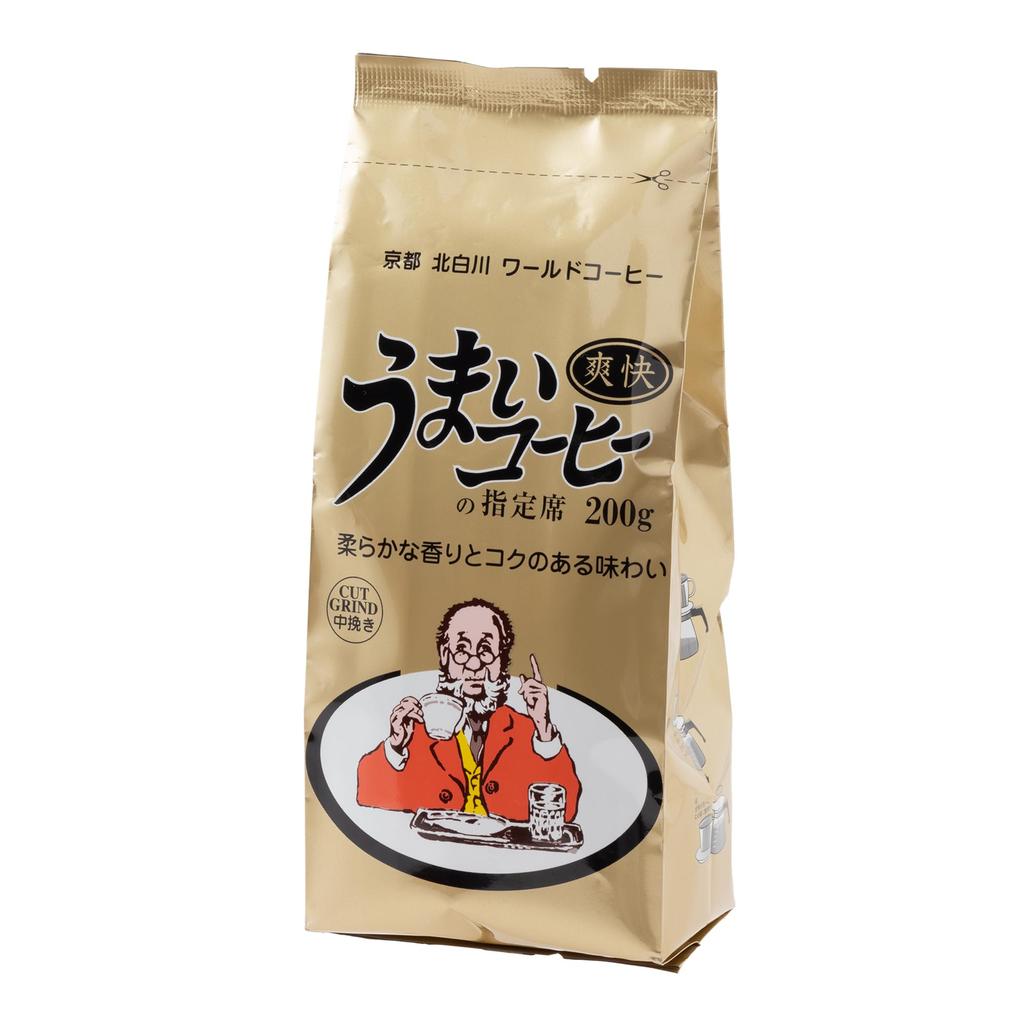 WORLD COFFEE Delicious Coffee Reserved Seat Refreshing Blend 200g X 12 Bags [Medium Ground]