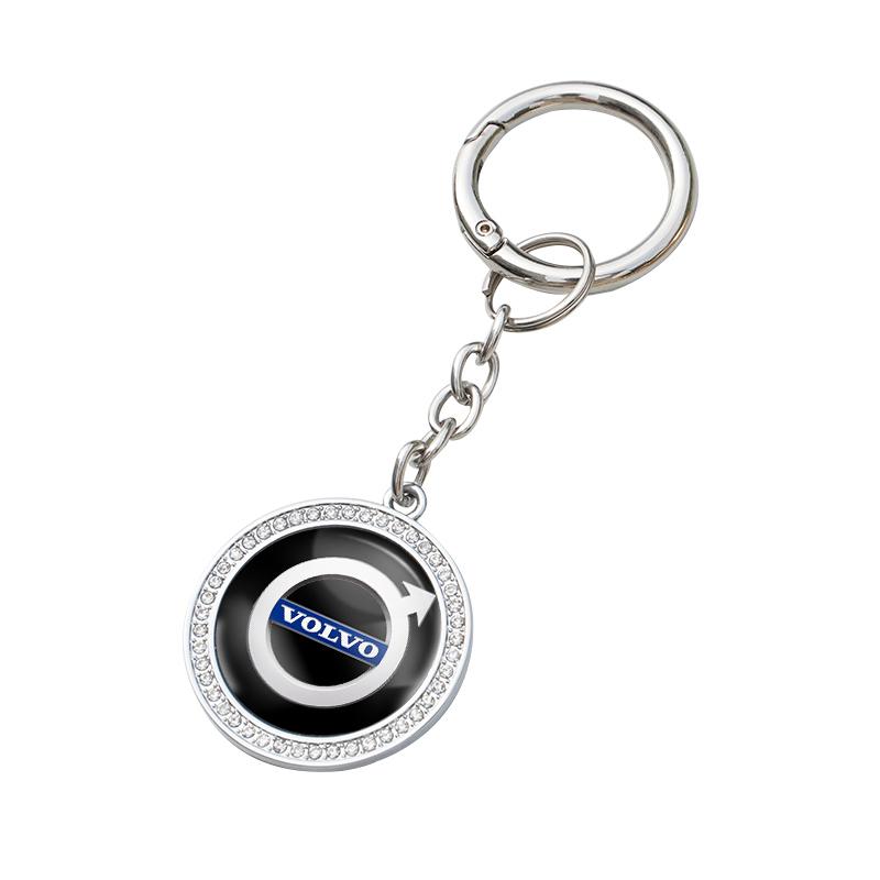 tkseq3 Car logo Key Chain Pendant Keyring Metal Keychain For Volvo ES90 EC40 EX40 EM90 XC90 V90 V60 XC60 V40 S80 S60 S90 C40 XC40 V70 X