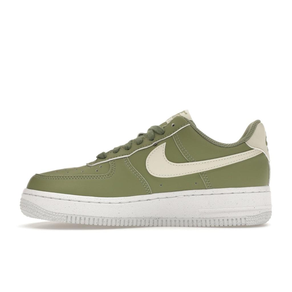 Nike Air Force 1 07 Oil Green Women Sneakers White Gum-Medium-Brown Sea-Glass HF5062-386