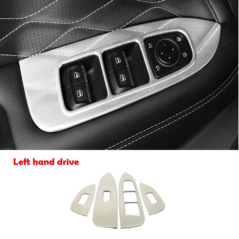 LHD RHD For GWM Great Wall Tank 300 -2025 carbon fiber Window Glass Lift Button Trim Switch Cover Door Armrest Panel Sticker