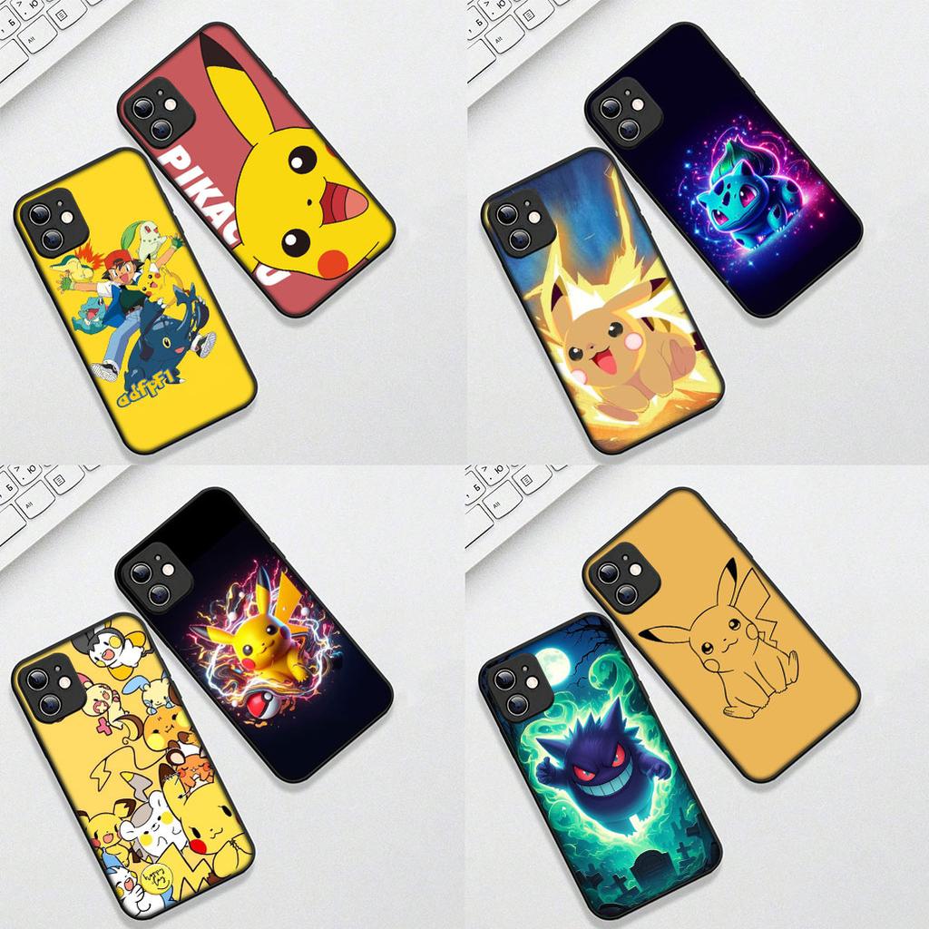 Cover for Samsung Galaxy S24 S25 S23 FE Ultra Plus S7 Edge S25+ S23+ A56 5G Casing Phone Case Gengar P-Pokemons GO P-Pikachus