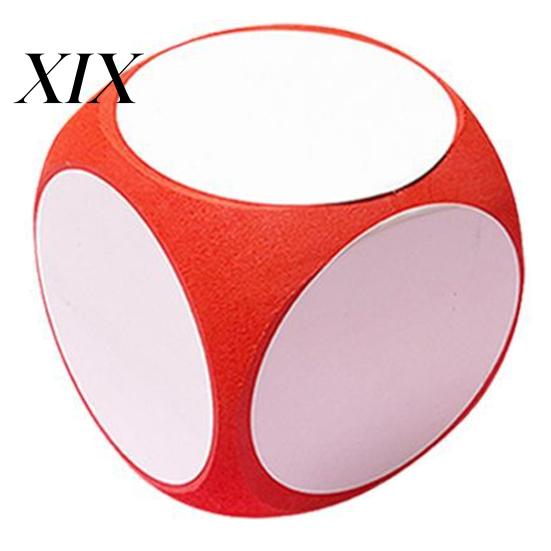 Giant Erasable Dice EVA Foam Game Cube Large Dry Erase Block Writable Playing Prop Kids Educational Toy