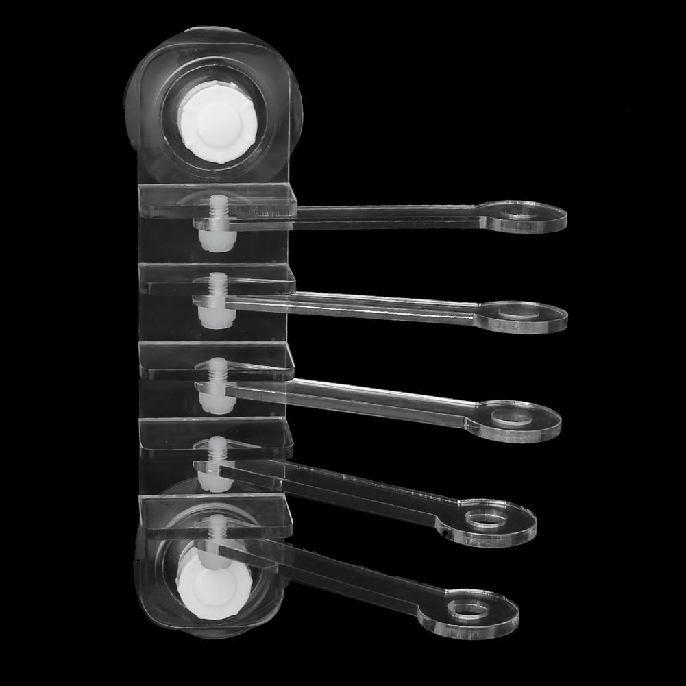 Acrylic Transparent Aquarium Five Claw Life Tree Shape Coral SPS Button 5 Hole Frag Rack Base Fish Accessories