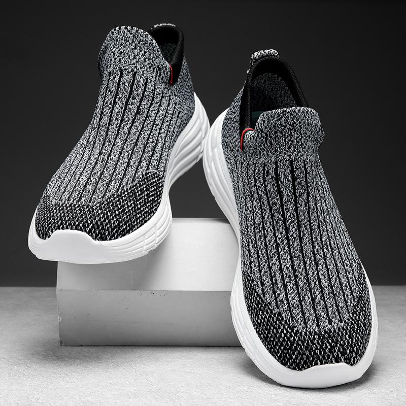 Мужская модная дышащая легкая летная тканая обувь большого размера, походная обувь, носки для фитнеса, спортивная обувь и обувь для отдыха